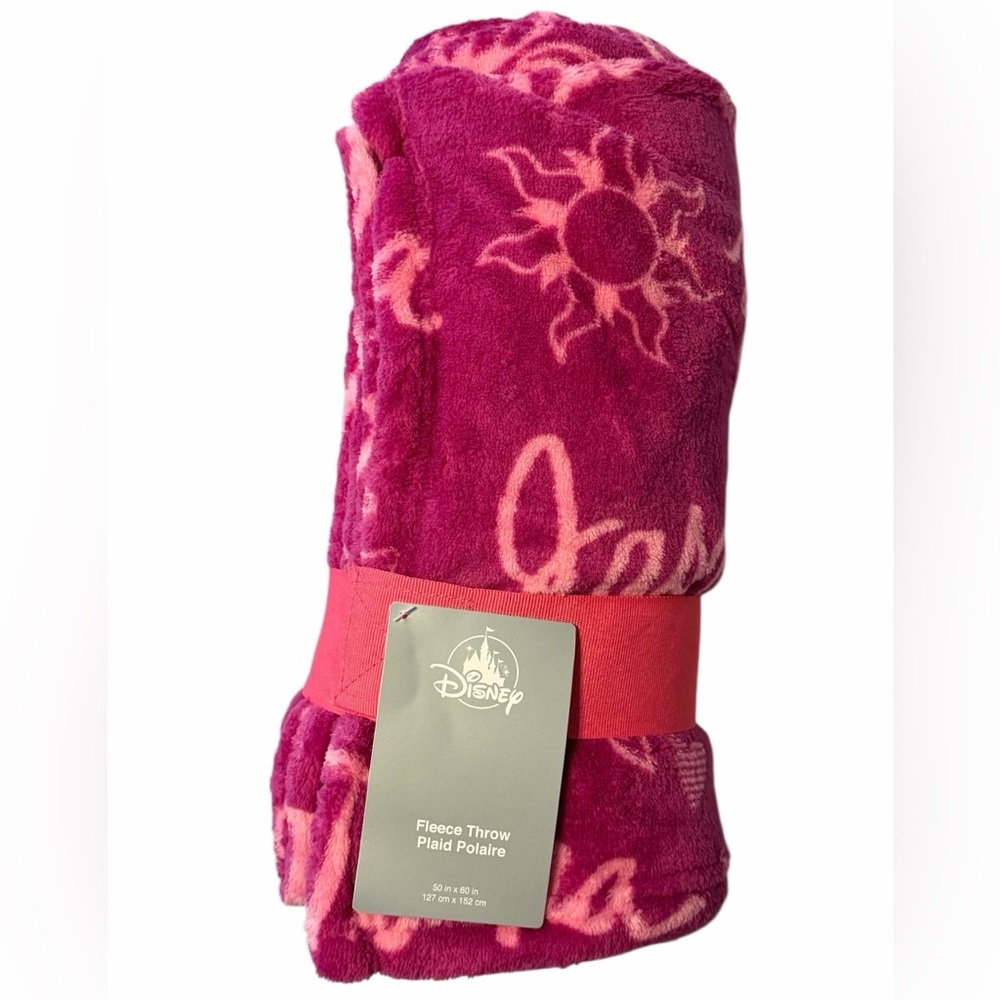 Disney Magenta Fleece Blanket with Sun Design